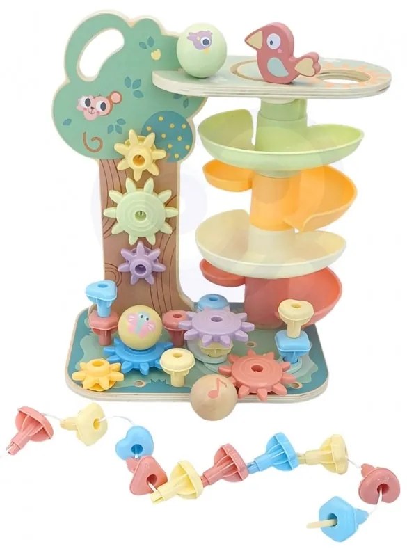Woopie green drzewko aktywności kulodrom montessori 4w1 fsc