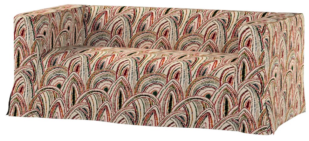 Pokrowiec na sofę Klippan 2-osobową długi z kontrafałdami