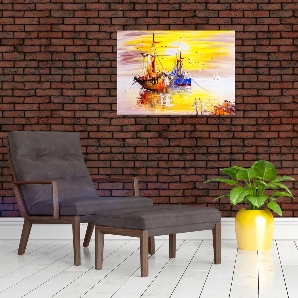 Obraz - Obraz statku (70x50 cm)
