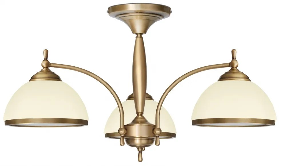 Mosiężny żyrandol o małej wysokości CR-S3KE