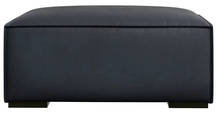 Ciemnoniebieski skórzany podnóżek Madame – Windsor &amp; Co Sofas