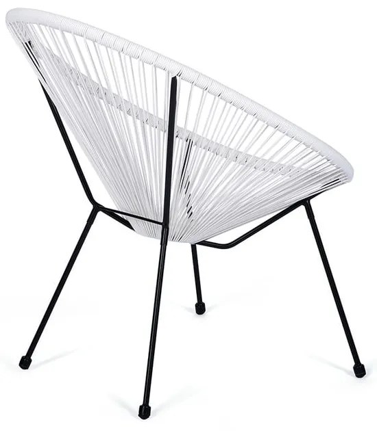 Biały metalowy/plastikowy fotel ogrodowy Avocado Comfort – Bonami Selection