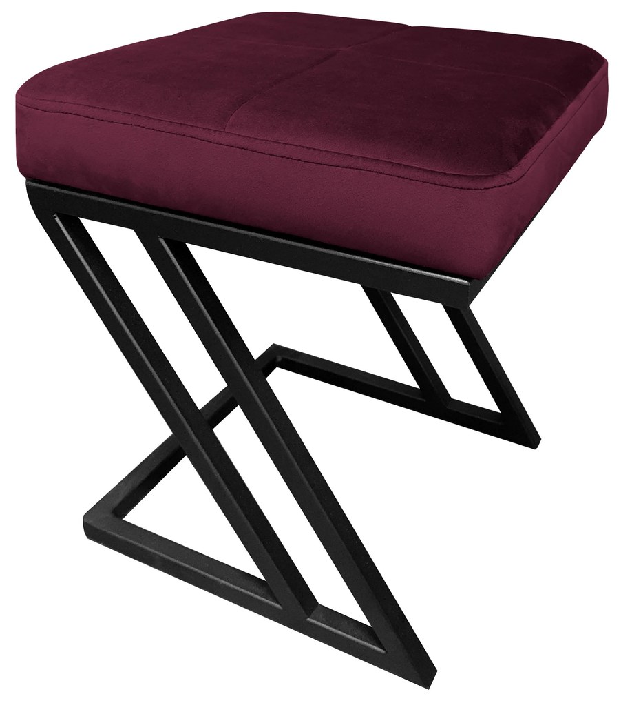 Pufa ZETA LOFT ławka taboret podnóżek metal MG02