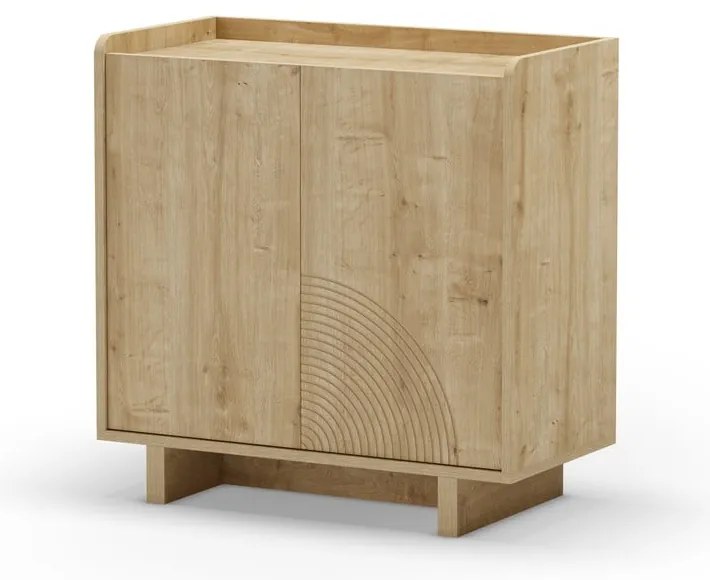 Szafka w dekorze dębu w naturalnym kolorze 80x80x40 cm Daira – Marckeric