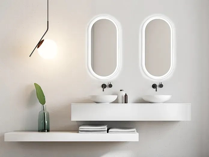 Lustro łazienkowe KORIA 60x130 z oświetleniem LED EXCLUSIVE MIRADO