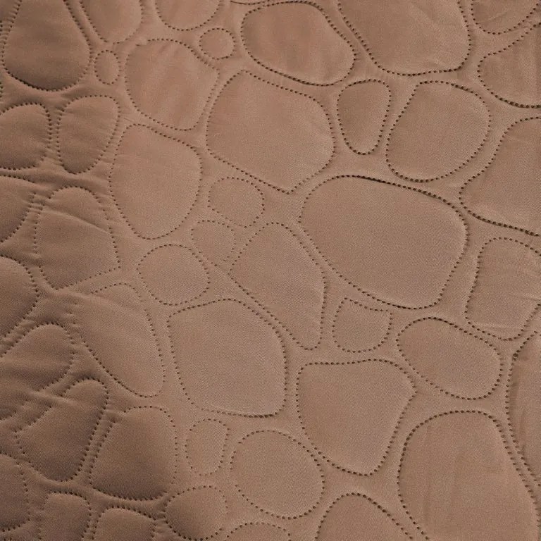 Jasnobrązowa narzuta na łóżko STONE Rozmiar: 200 x 220 cm