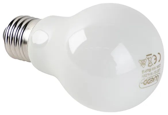 Zestaw 5 lamp LED E27 szkło opalowe 1W 80 lm 2200K