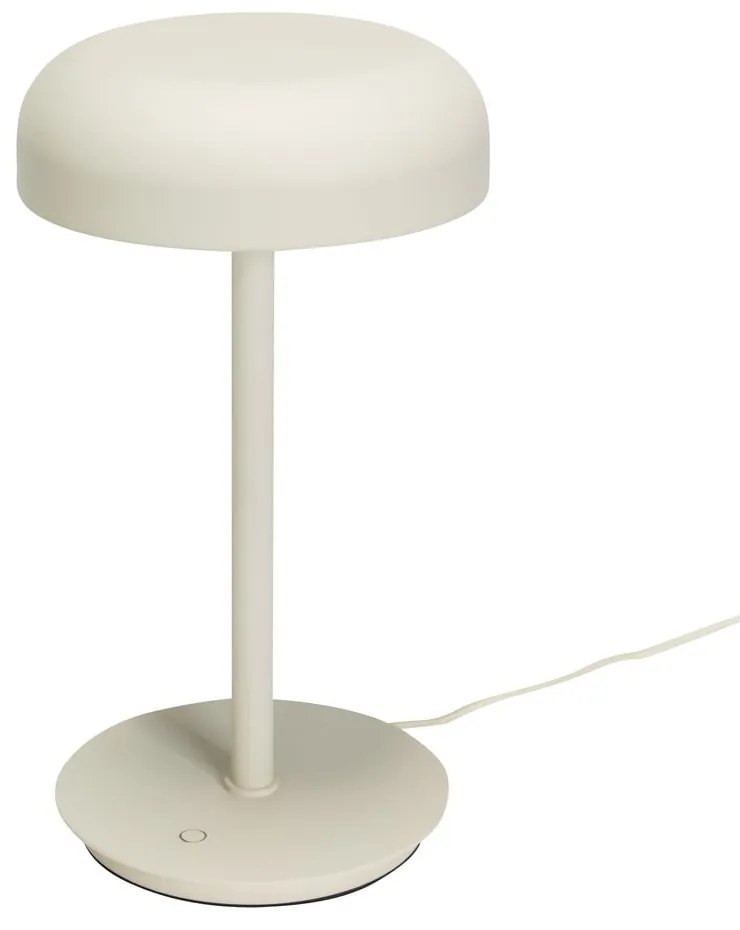Kremowa lampa stołowa LED ze ściemniaczem (wysokość 37 cm) Velo – Hübsch