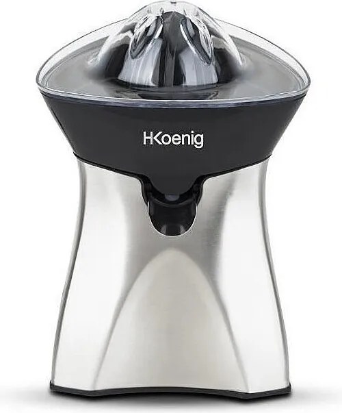 Elektryczna wyciskarka do cytrusów H.KoeNIG AGR60 ze stali nierdzewnej, 600W z funkcją 'bezpośredniego serwowania'