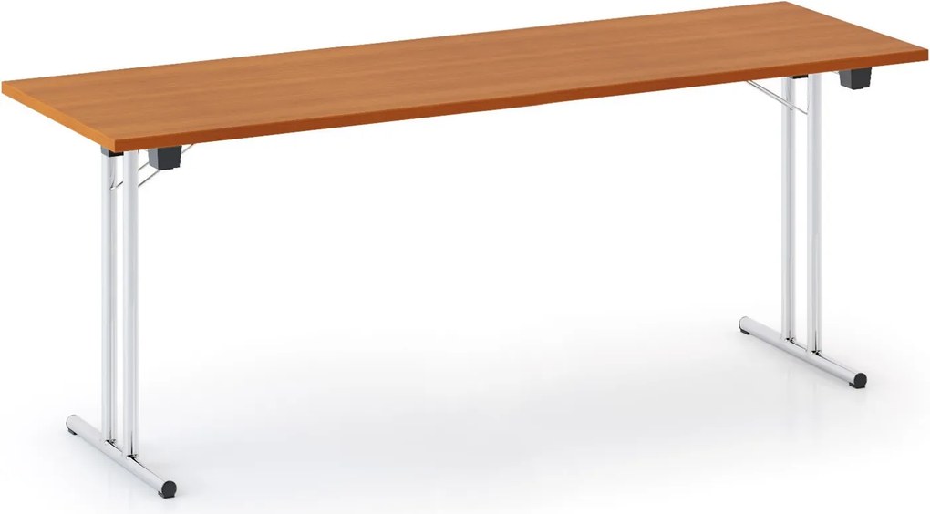 Składany stół konferencyjny FOLDING, 160x80 cm, czereśnia