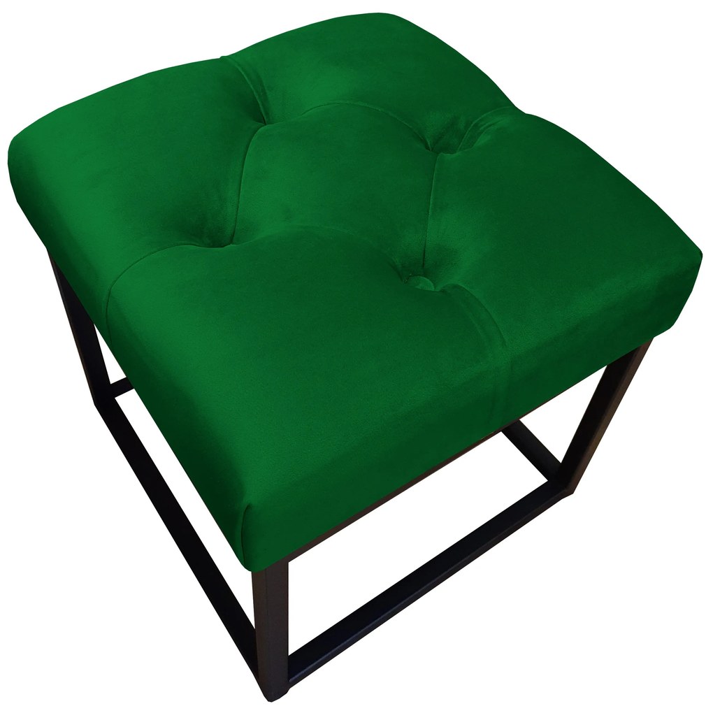 Pufa CHESTERFIELD LOFT ławka podnóżek metal MG25