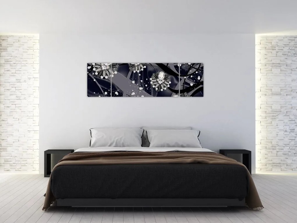 Obraz - Diamenty w pomieszczeniu (170x50 cm)