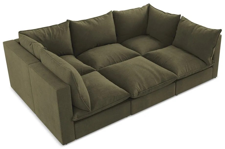 Sofa w kolorze khaki 255 cm Manao – Makamii