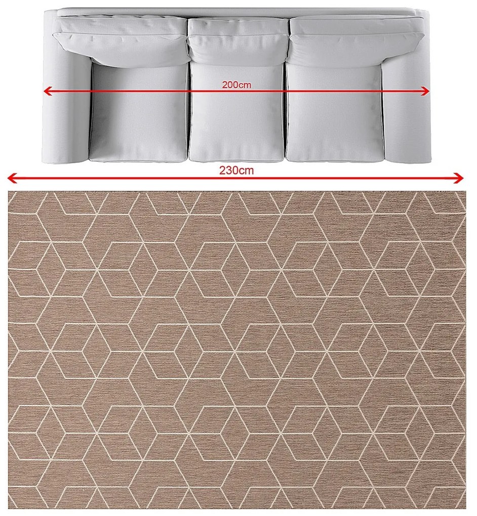 Dywan Cottage mink/beige160x230cm