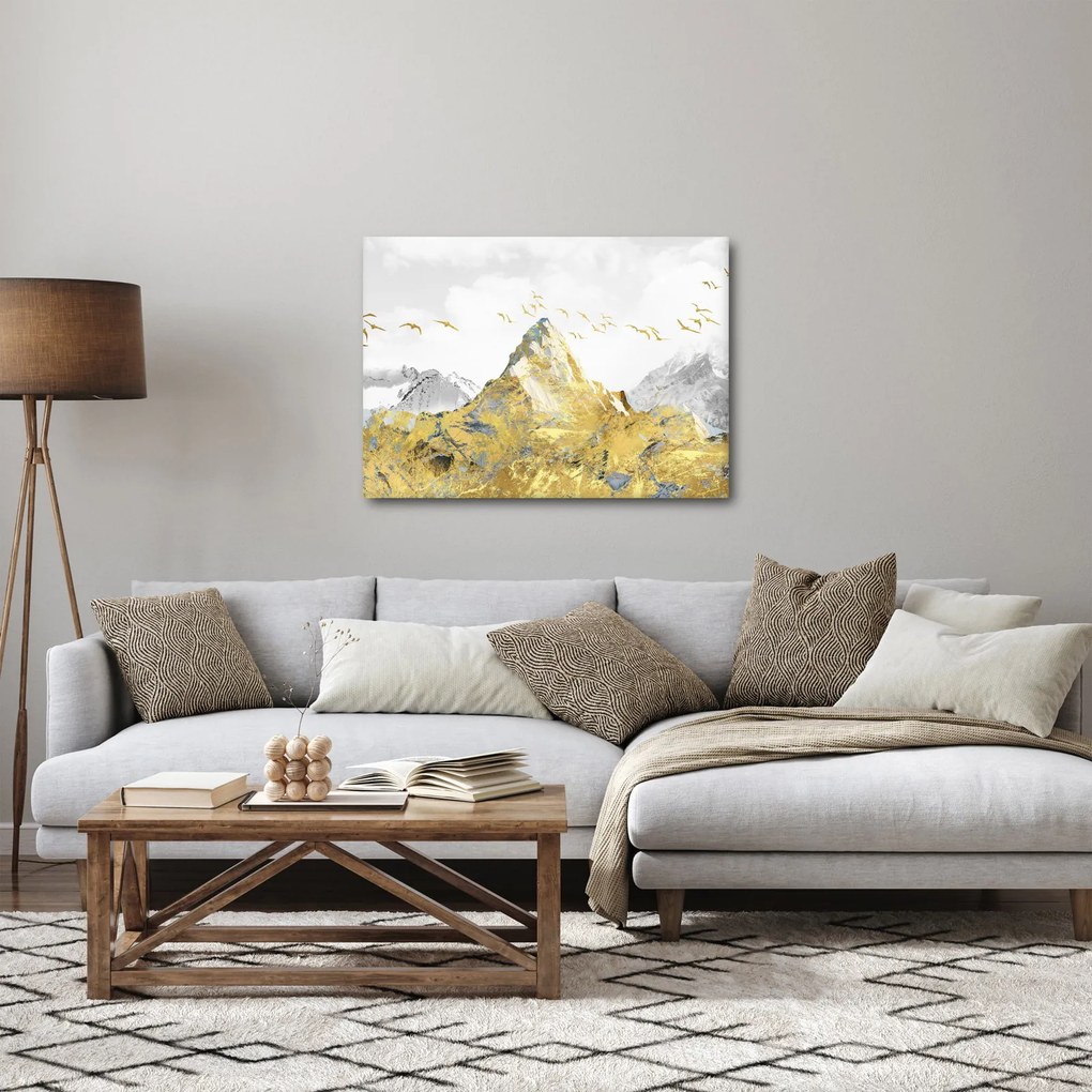 Obraz - Złota góra (70x50 cm)