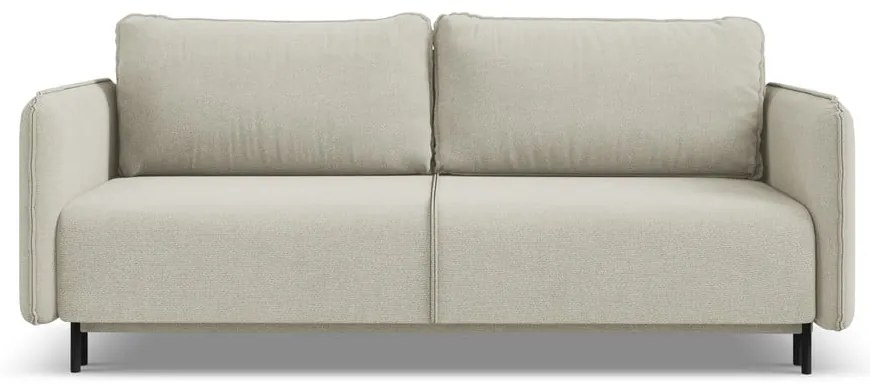 Beżowa rozkładana/ze schowkiem sofa 226 cm Luana – Makamii