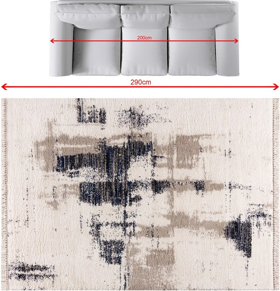 Dywan Boho cream/sailor blue 200x290cm