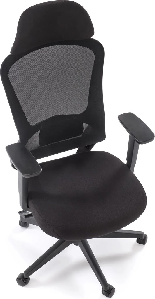 Regulowany fotel biurowy Sonar Halmar, zgodny z normą BHP