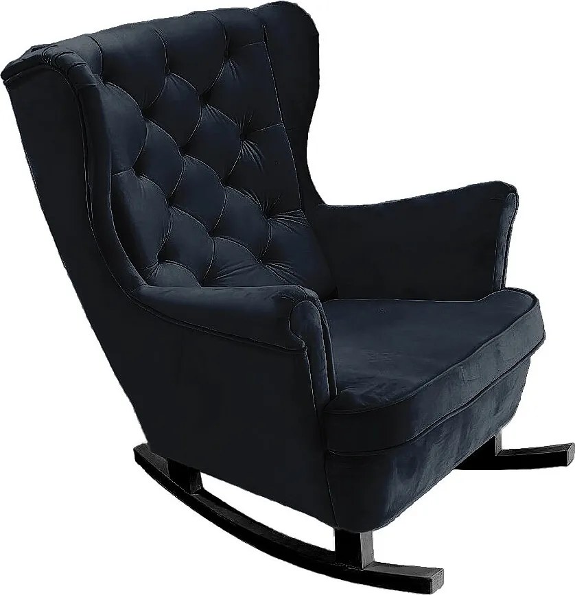 Fotel Relax z Tapicerowanym Siedzeniem i Podłokietnikami, Fotel TV 102x81x95cm Czarny_29863