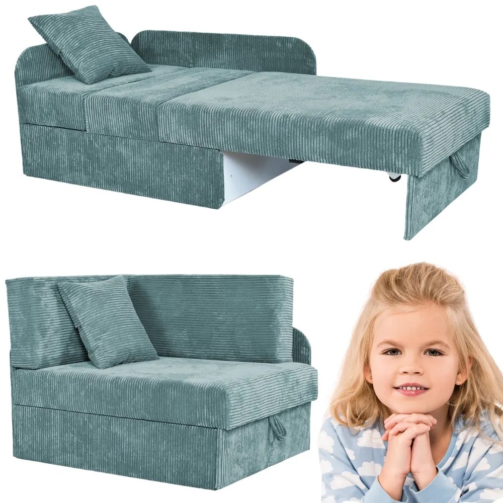Sofa narożnik dziecięcy MORSKI kanapa rozsuwana BONI Family Meble - DOSTĘPNA OD RĘKI