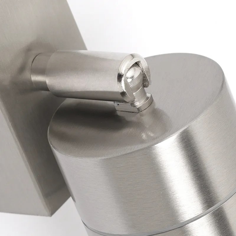 Lampa ścienna zewnętrzna stal IP44 obrotowa i pochylna - Solo