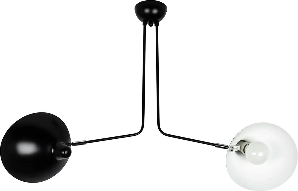 Lampa wisząca z kloszami z aluminium Raven 2