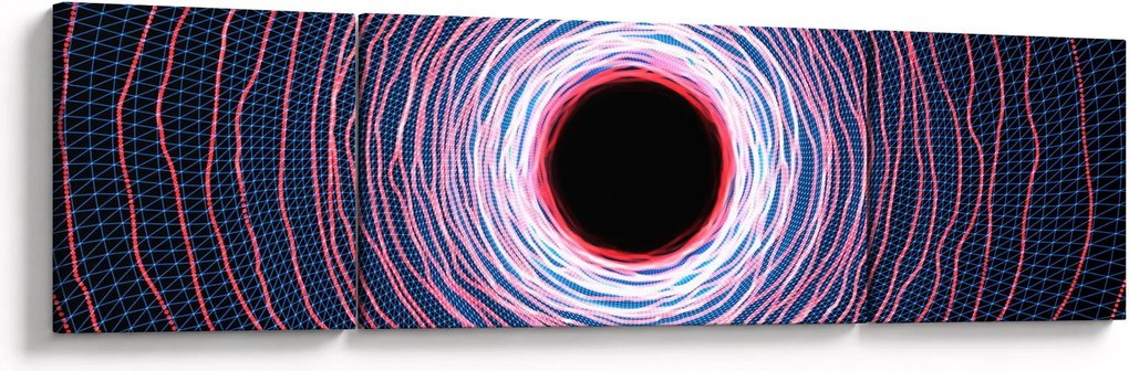 Obraz abstrakcji koła (170x50 cm)
