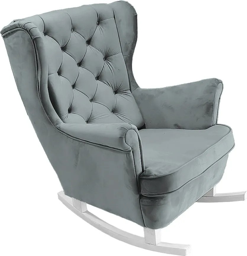 Fotel Relax z Tapicerowanym Siedzeniem i Podłokietnikami, Fotel TV 102x81x95cm Popiel_29859