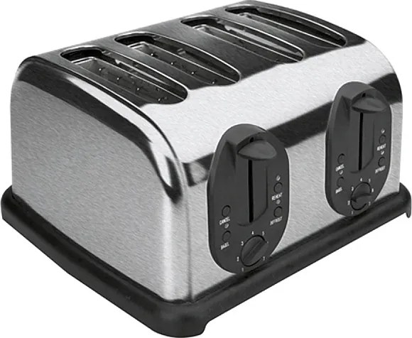 Automatyczny Toster na 4 Kromki Srebrny