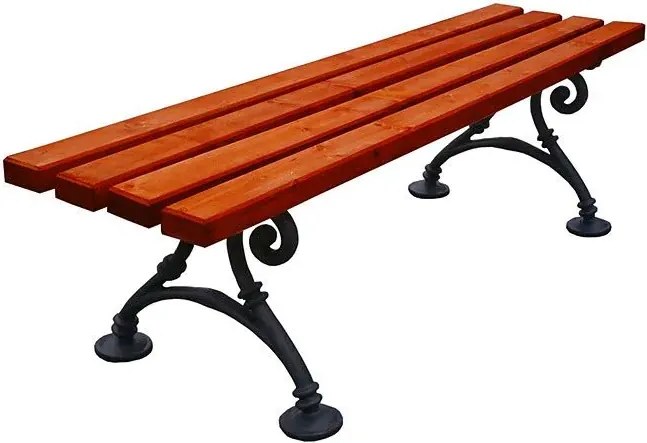 Ławka parkowa bez oparcia 180cm T4-S65