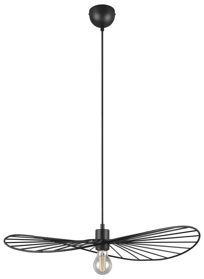 Lampa wisząca w kolorze matowej czerni ø 60 cm Chapeau – Reality