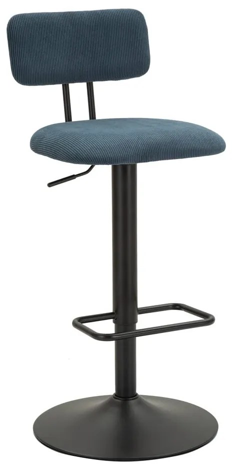 Morsko-czarny hoker z regulowaną wysokością (wysokość siedziska 61 cm) Tina – Mauro Ferretti