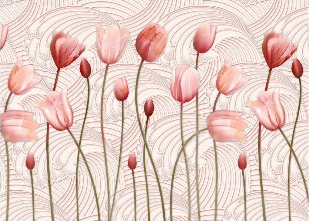 Obraz - Różowe tulipany (70x50 cm)