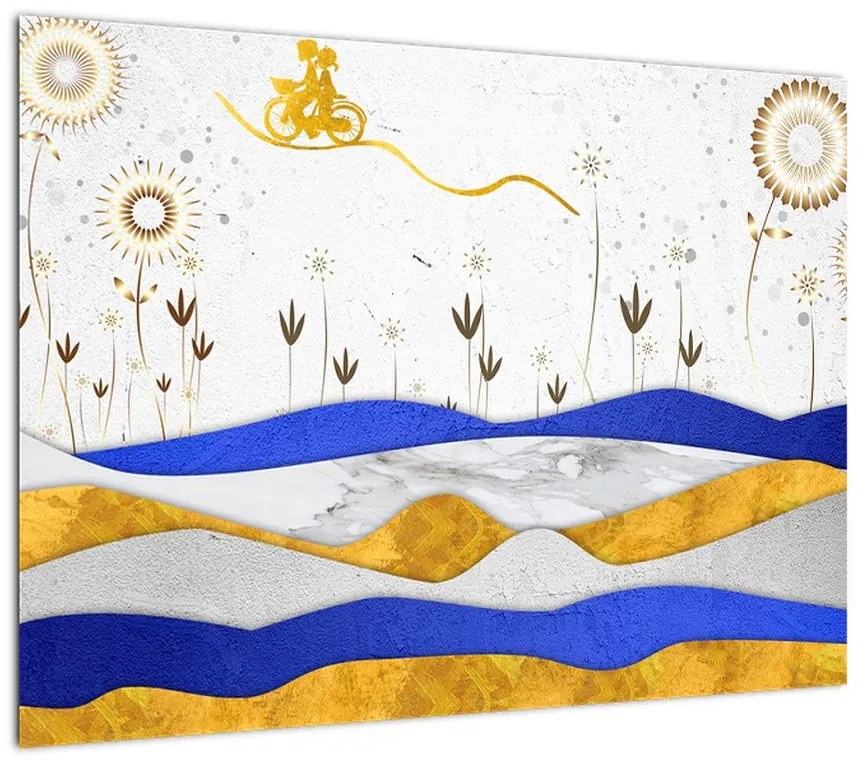 Obraz - Złote Góry (70x50 cm)