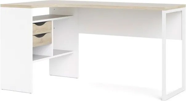 Biurko narożne Function 118 biały/dąb sonoma