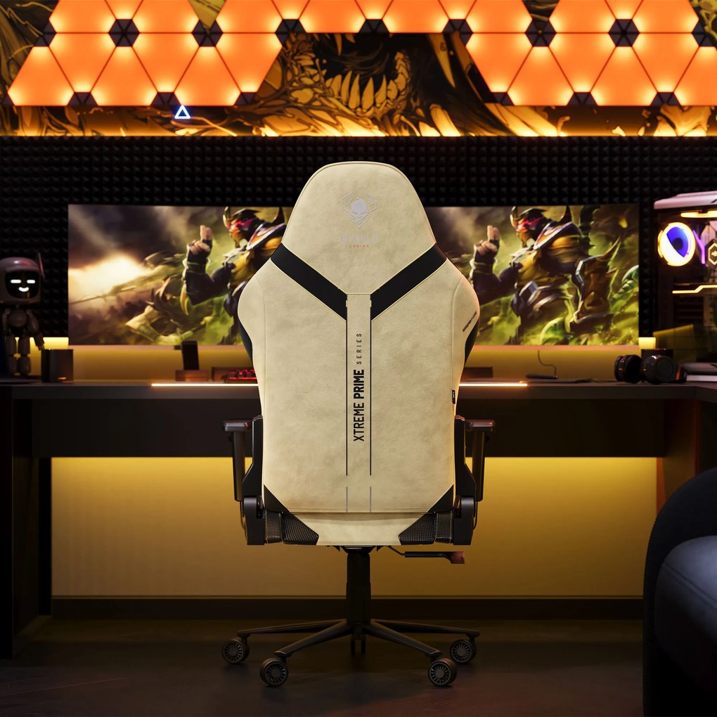 Fotel gamingowy Diablo X.One Prime, Broken Gold, Normal Size