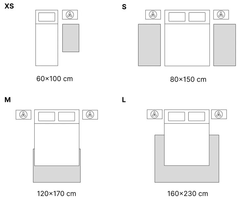 Jasnoszaro-kremowy dywan odpowiedni do prania 150x80 cm – Vitaus