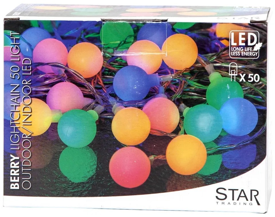 Kolorowa girlanda świetlna Star Trading Partylights Berry, dł. 7,35 m