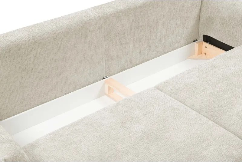 Sofa ADEL z funkcja spania i pojemnikiem ECRU OVER THE HORIZON 03