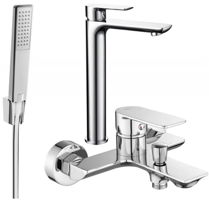Mexen Alfa R72 zestaw wannowy, chrom - 745713R72-00