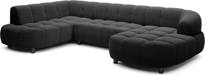 Narożnik VELPA XL Lewostronny z elektryczną regulacją siedziska w tkaninie LOOP 20 WERSAL