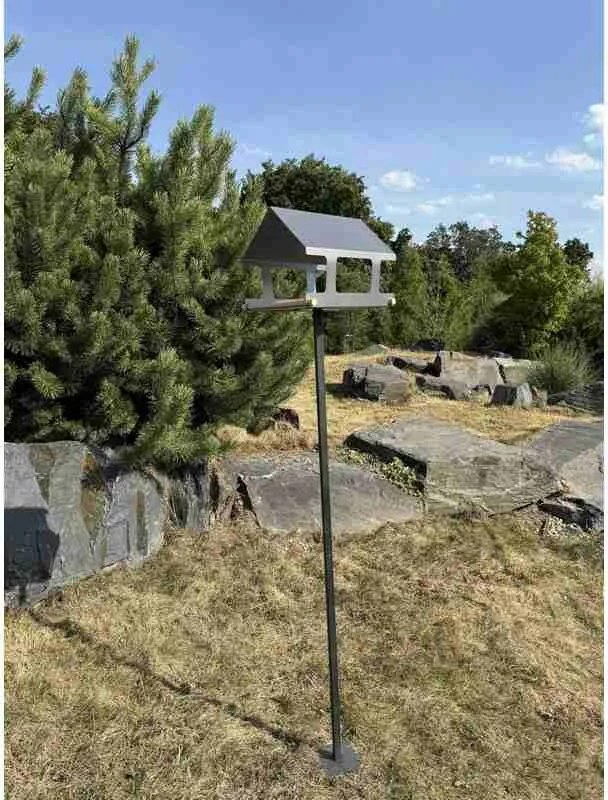 Stojak na karmniki dla ptaków 120 cm, corten CORGARDEN 1042