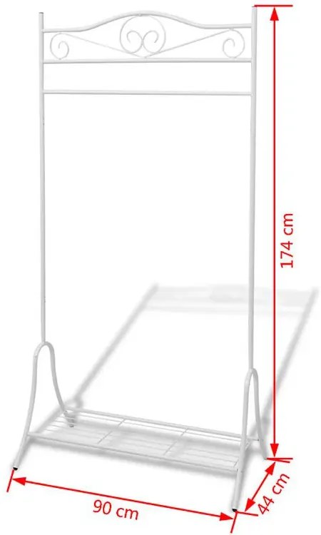 Elegancki Wieszak Biały Na Ubrania N9-T90