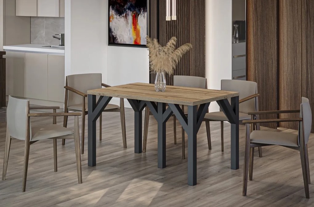 Industrialny stół jadalniany Dunaj 240 rozkładany od 130 do 240 cm