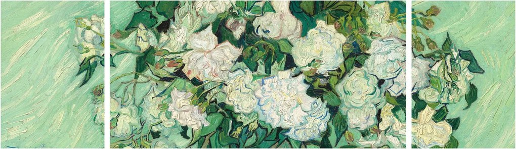 Obraz - Vincent van Gogh, Roses, reprodukcje (170x50 cm)