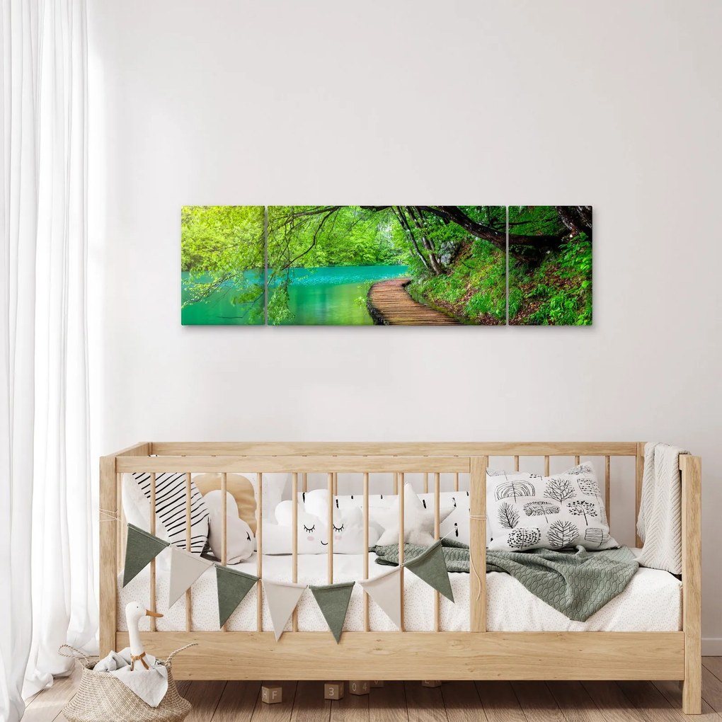 Obraz - Jeziora Plitwickie (170x50 cm)