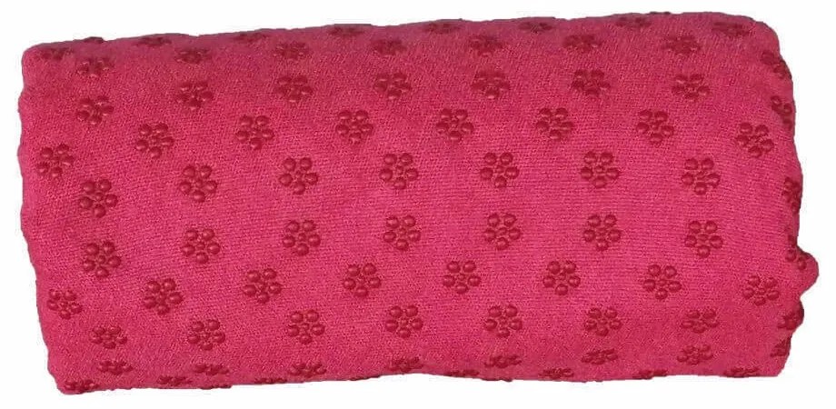 Antypoślizgowy ręcznik do jogi z torbą w prezencie-pink