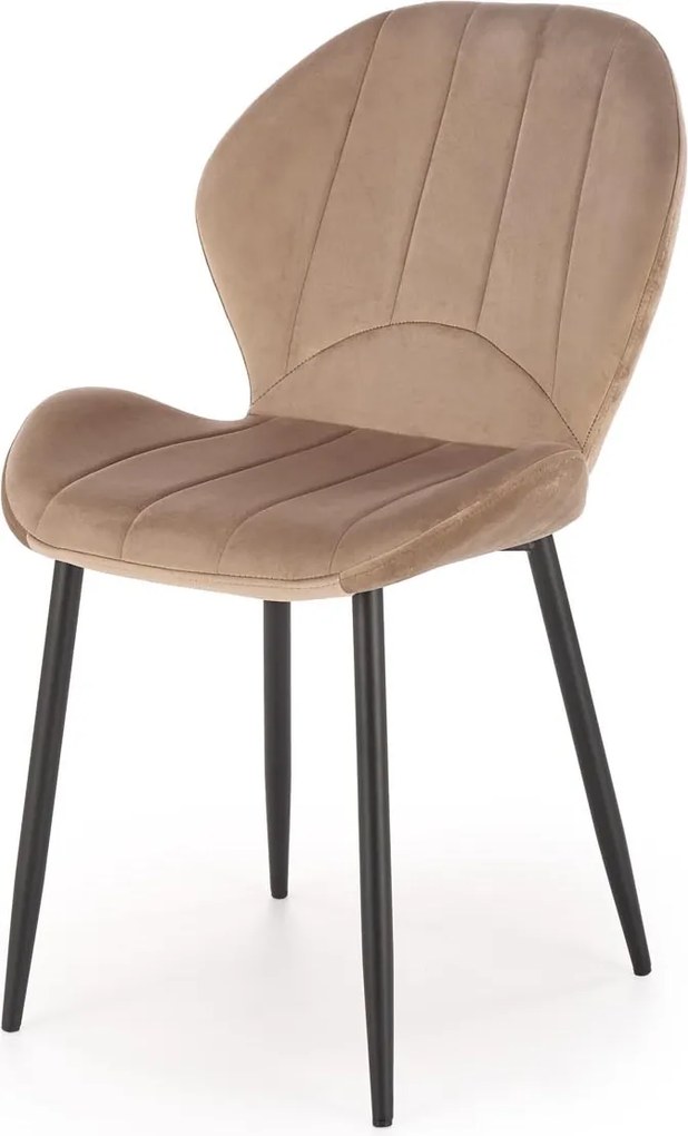 Krzesło do jadalni z pionowymi przeszyciami K538 Halmar
