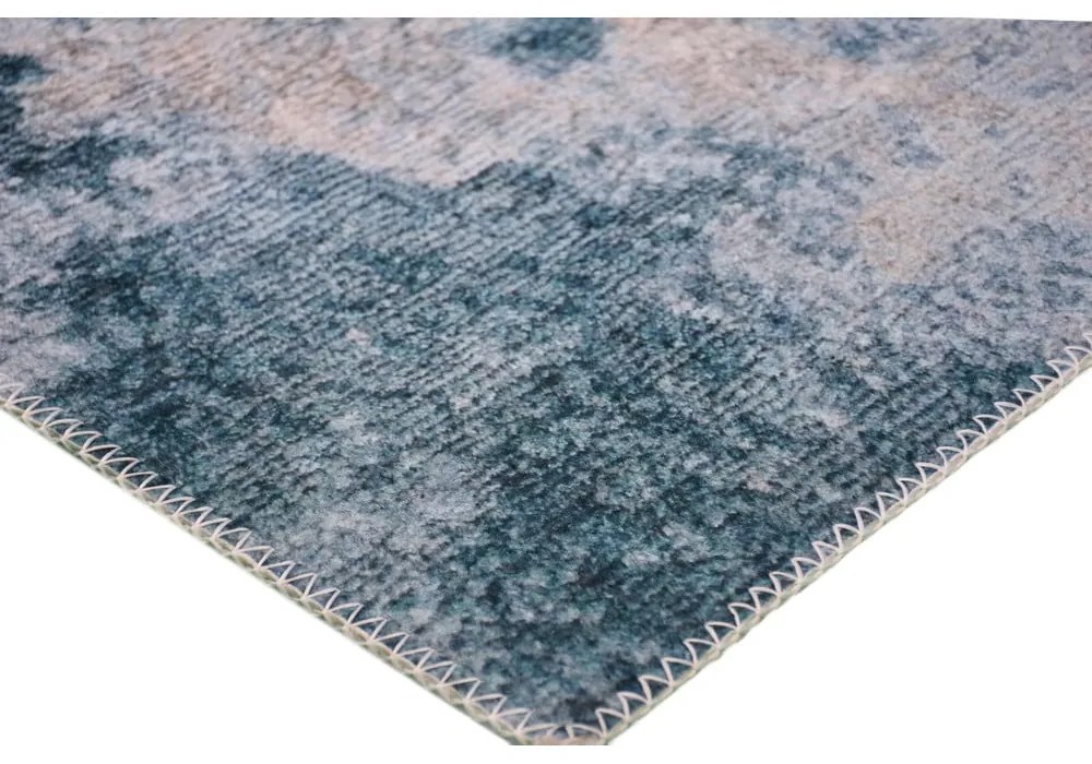 Niebiesko-kremowy dywan odpowiedni do prania 180x120 cm – Vitaus