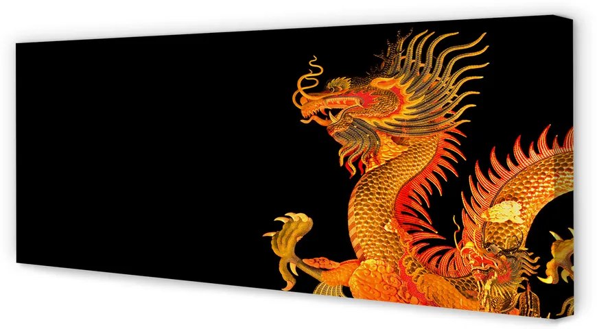 Zdjęcie na płótnie Japoński Złoty Smok